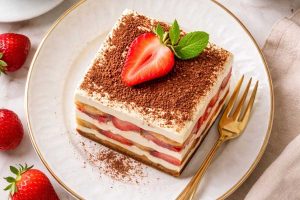 טירמיסו עם תותים אירוח יהודית לוטואק