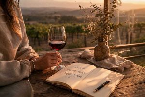 אשה שותה יין אביטל ניצן