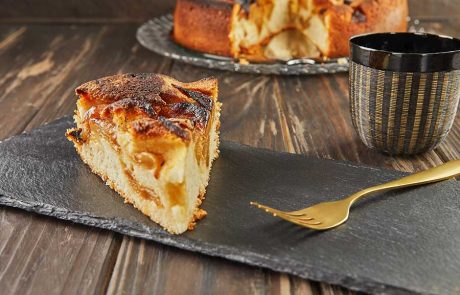 עוגת תפוחים עם דבש