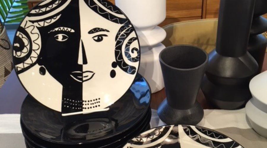 צלחות חרס מאויירות