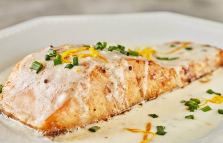 פילה סלמון ברוטב דבש ותפוזים