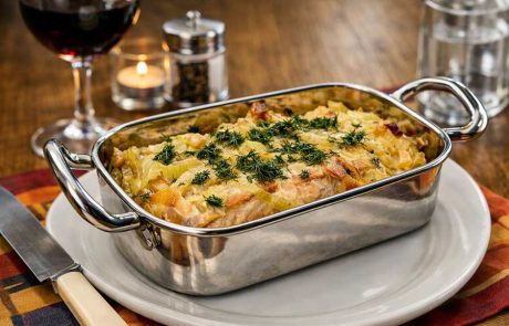 סלמון עם שיפונד של פראסה