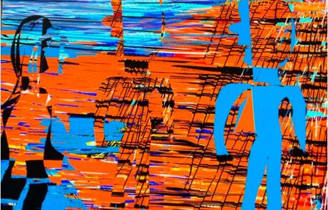 "שני קולות על בד אחד" –  תערוכת יחיד לאמנית  דורית מנדלסון