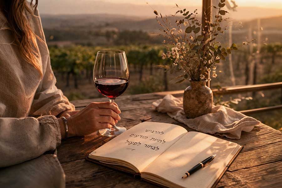 אשה שותה יין אביטל ניצן