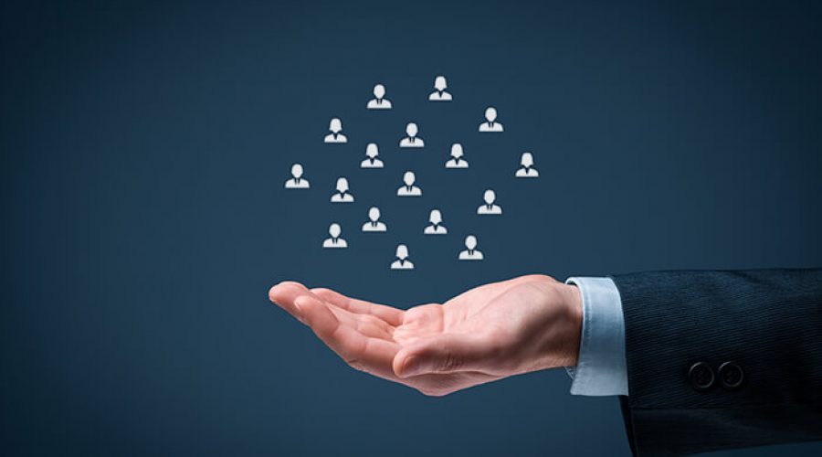 כף יד מעליה אייקונים מעופפים