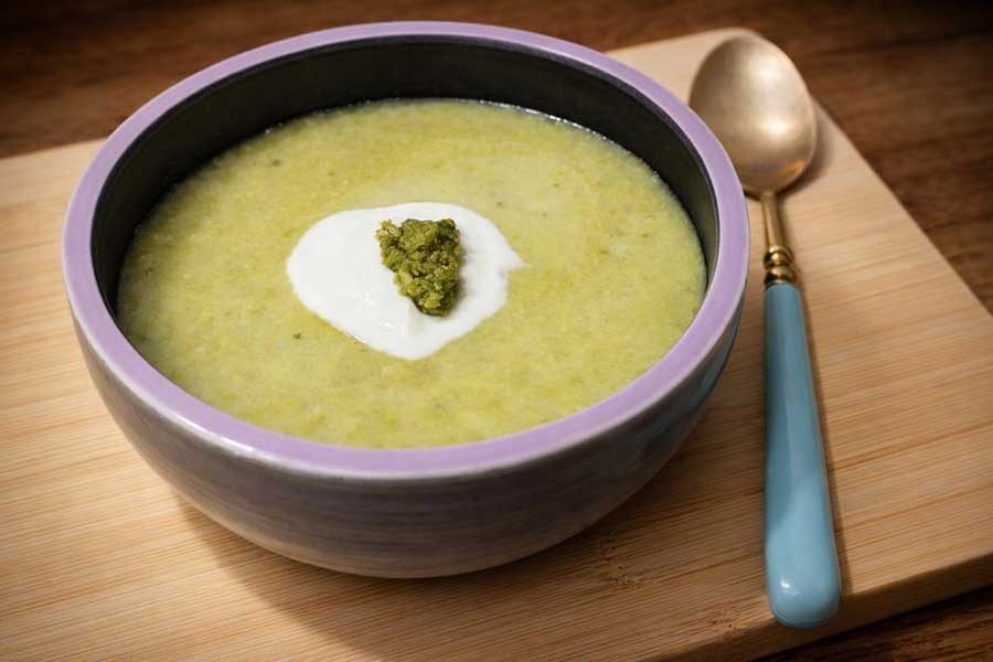 מרק פראסה קטיפתי