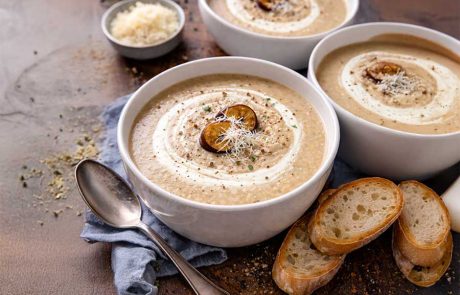 מרק ערמונים, סלרי ופרמזן