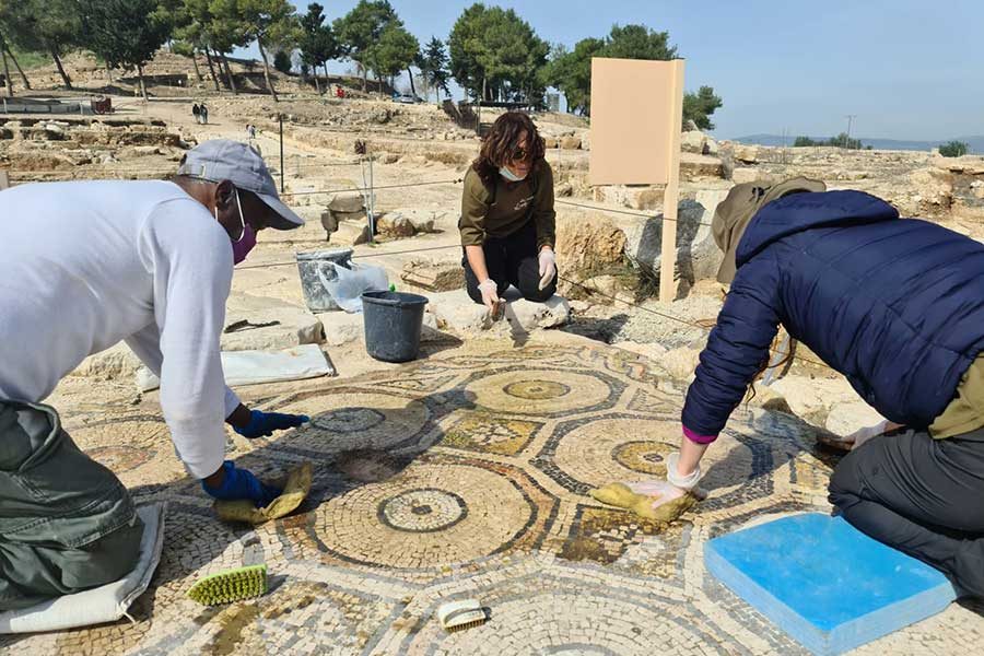 ארכיאולוגים פסיפס