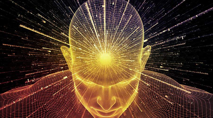 אילוסטרצית תודעה בראש אדם