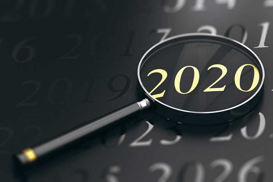 זכוכית מגדלת על 2020